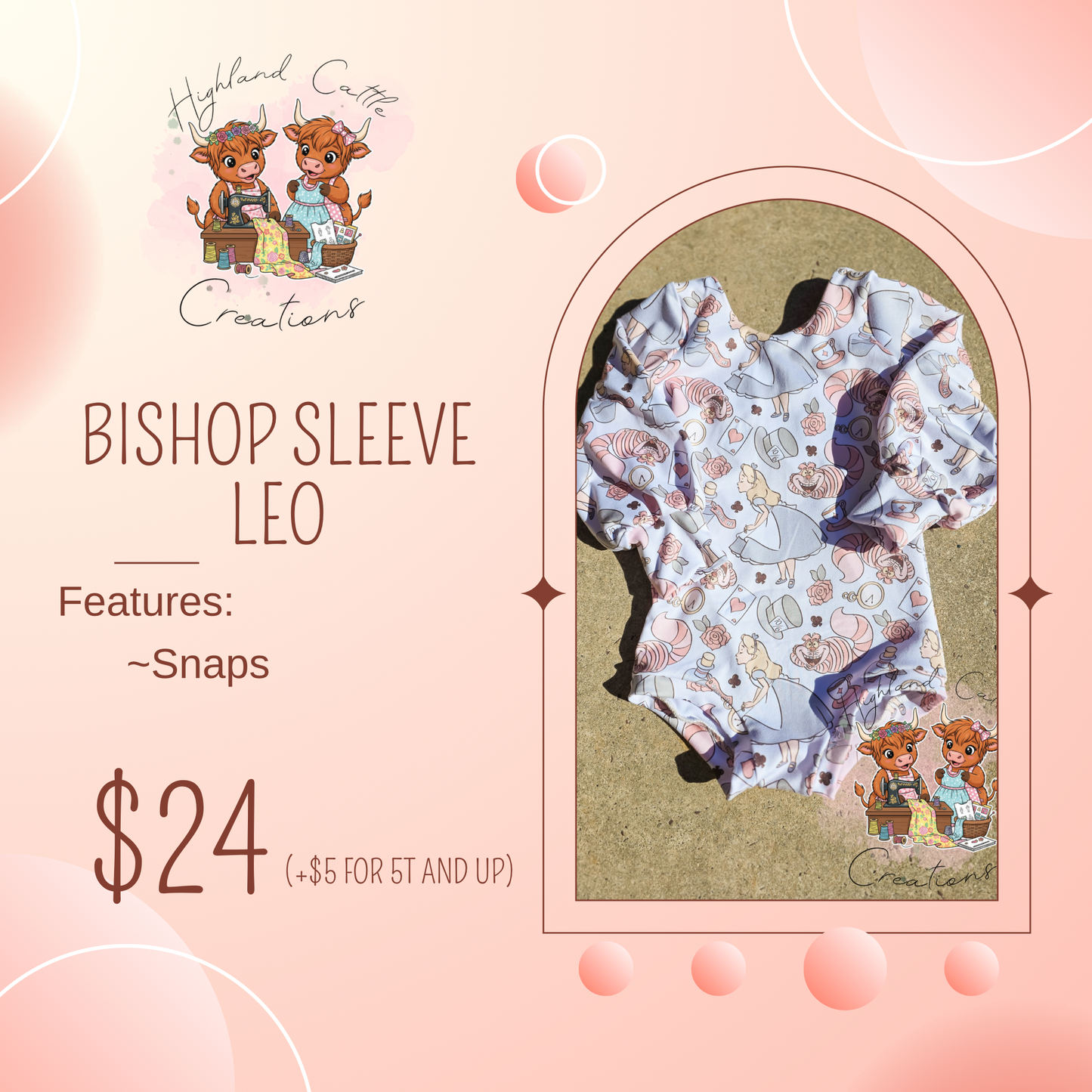 Brielle Leo with Bishop Sleeves