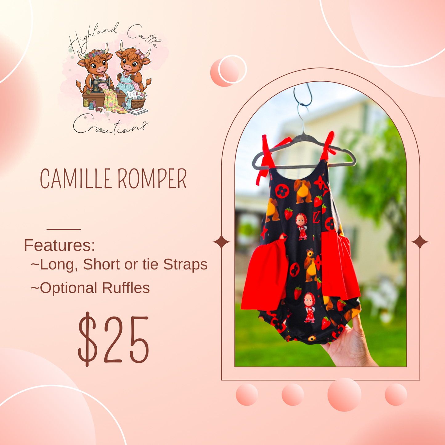 Camelia Romper w Snaps
