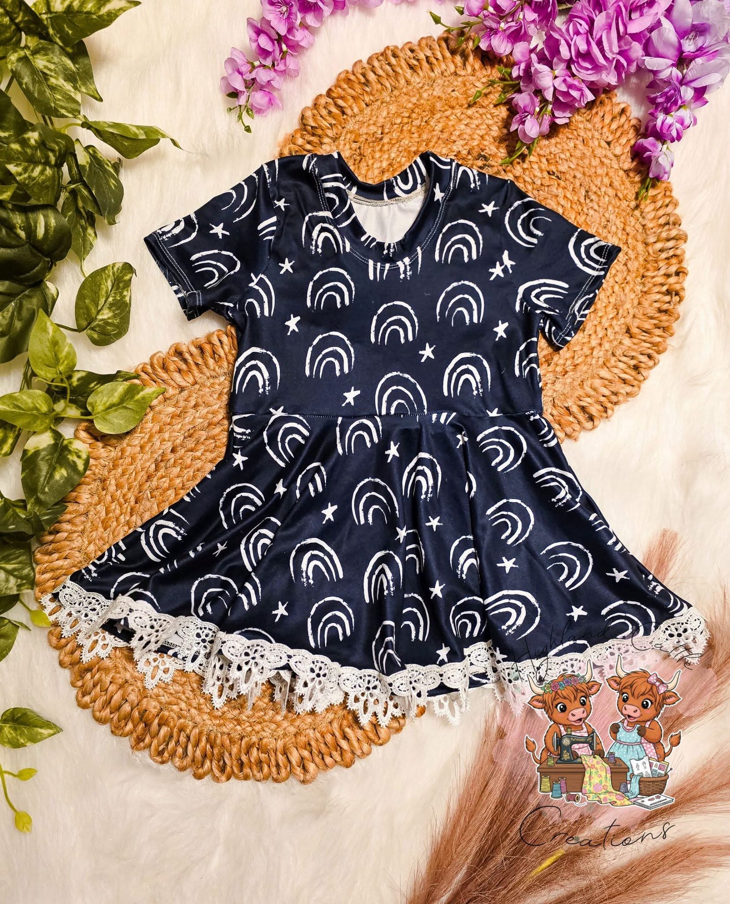 Sophie Peplum w Lace Trim (4T)