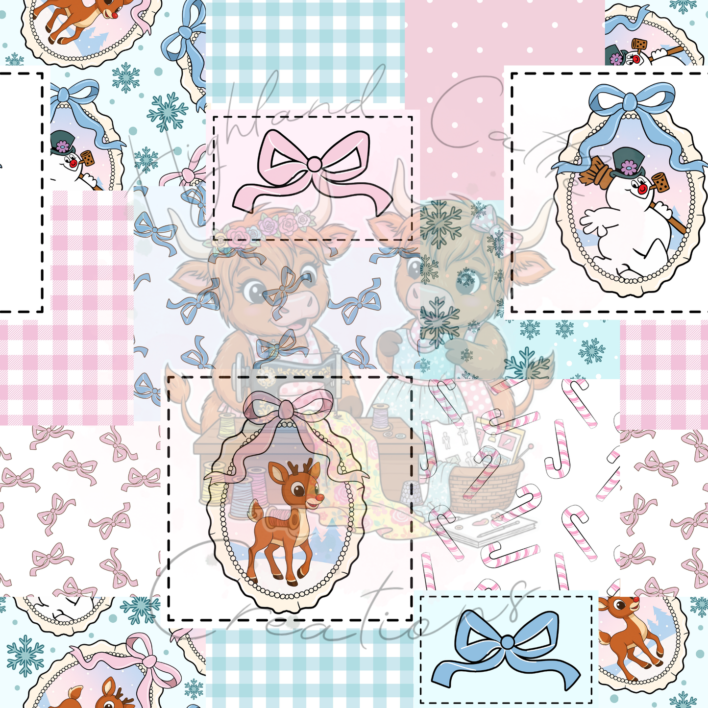 Coquette Christmas Patchwork
