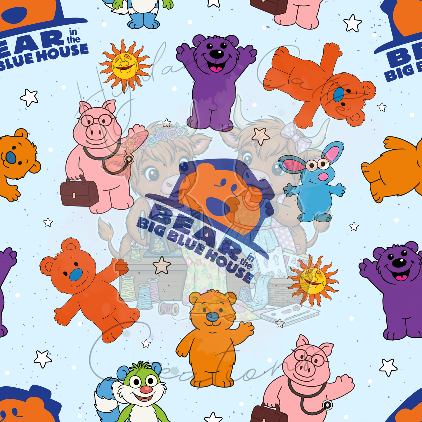 Bear in The blue house