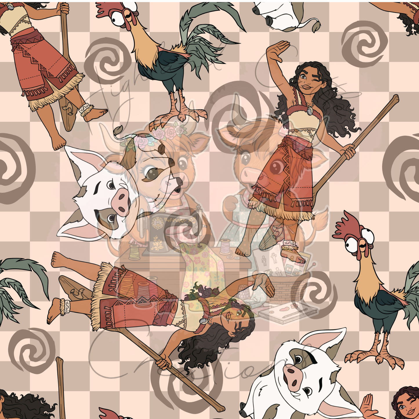 Moana Checkered