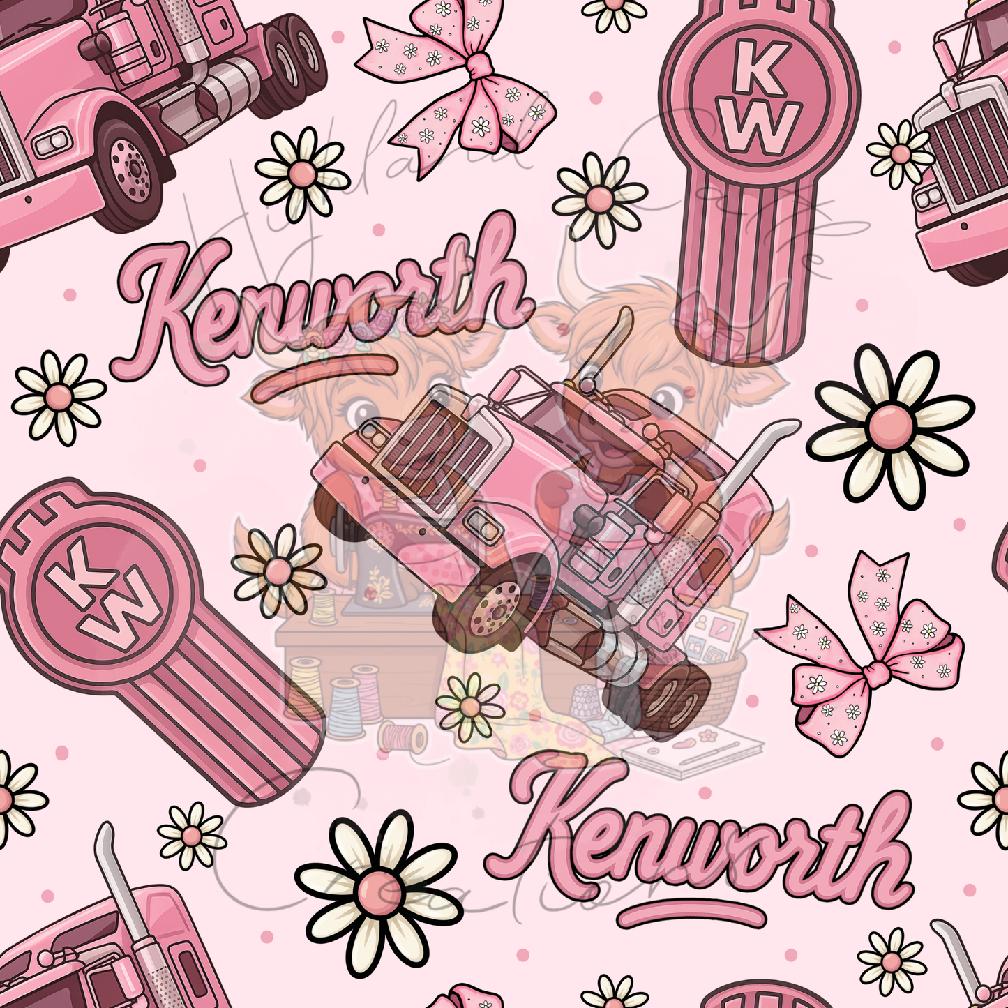 Pink Kenworth