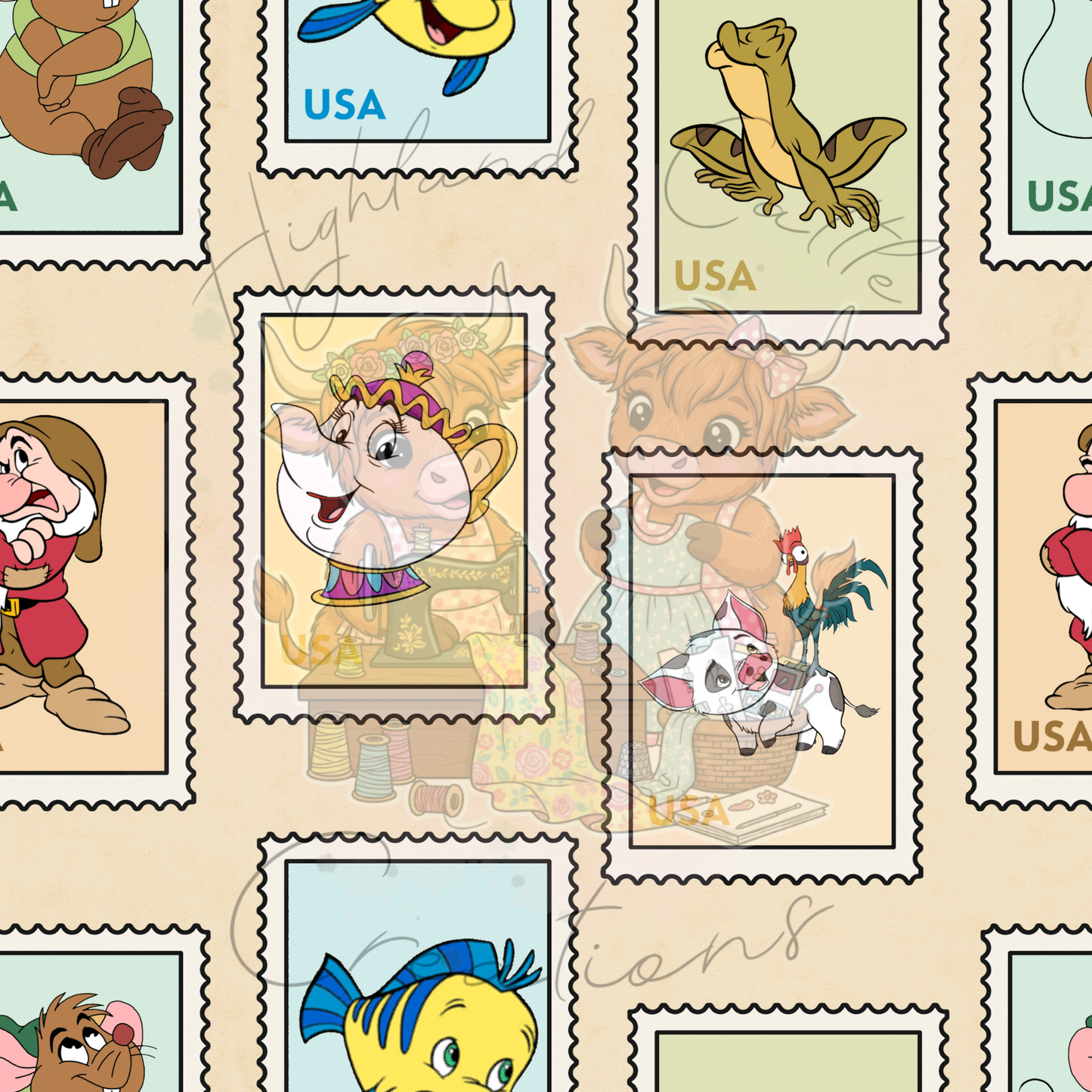Princess Sidekick Stamps