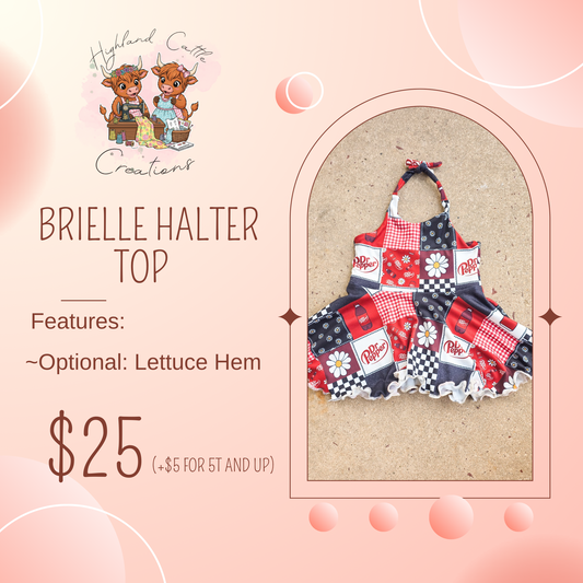 Brielle Halter Peplum