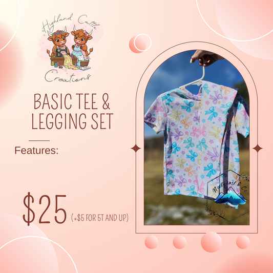 Basic Tee & Jogger/ Legging Set