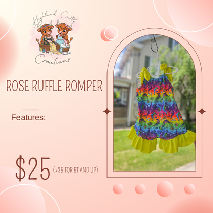 Rose Ruffle Romper
