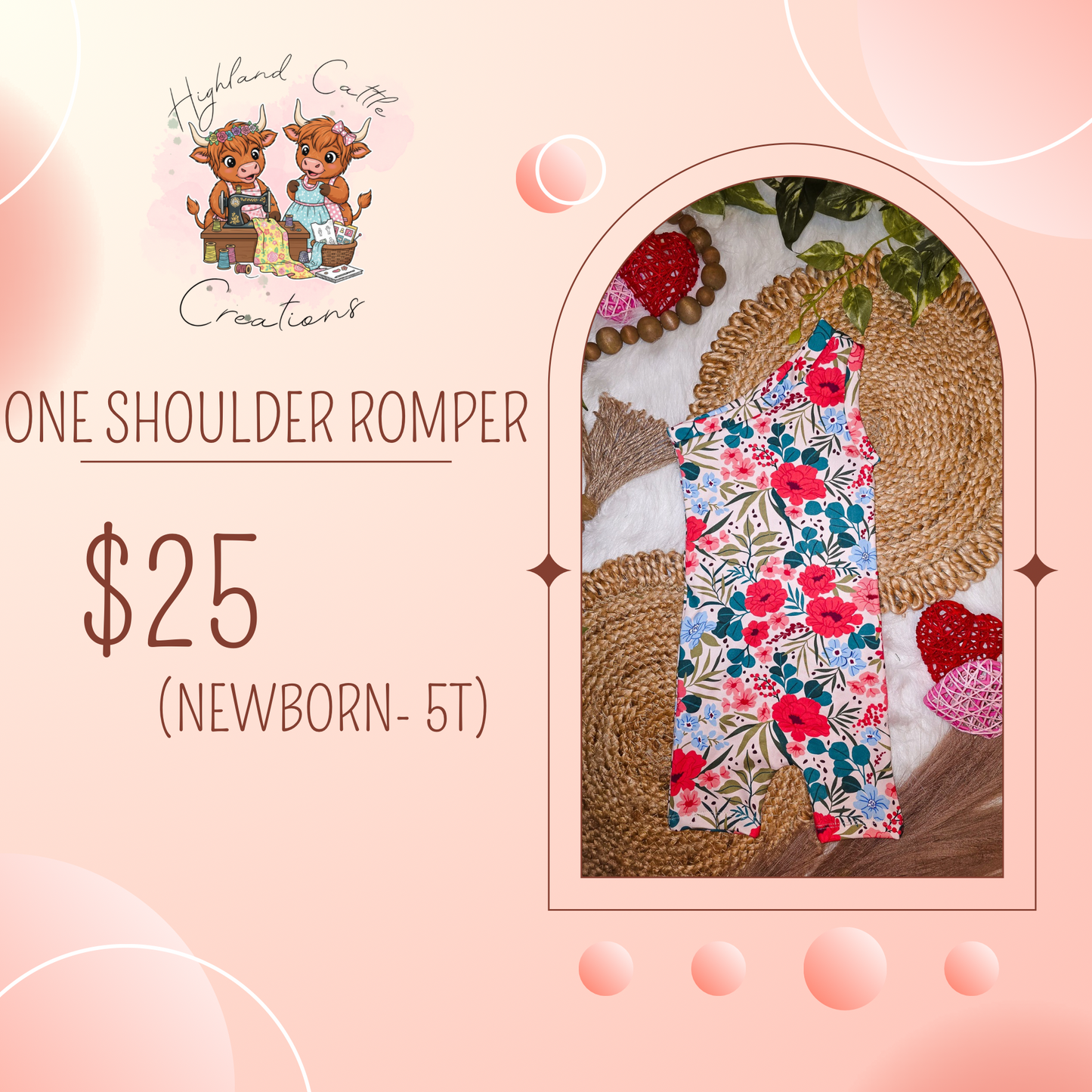 One Shoulder Romper