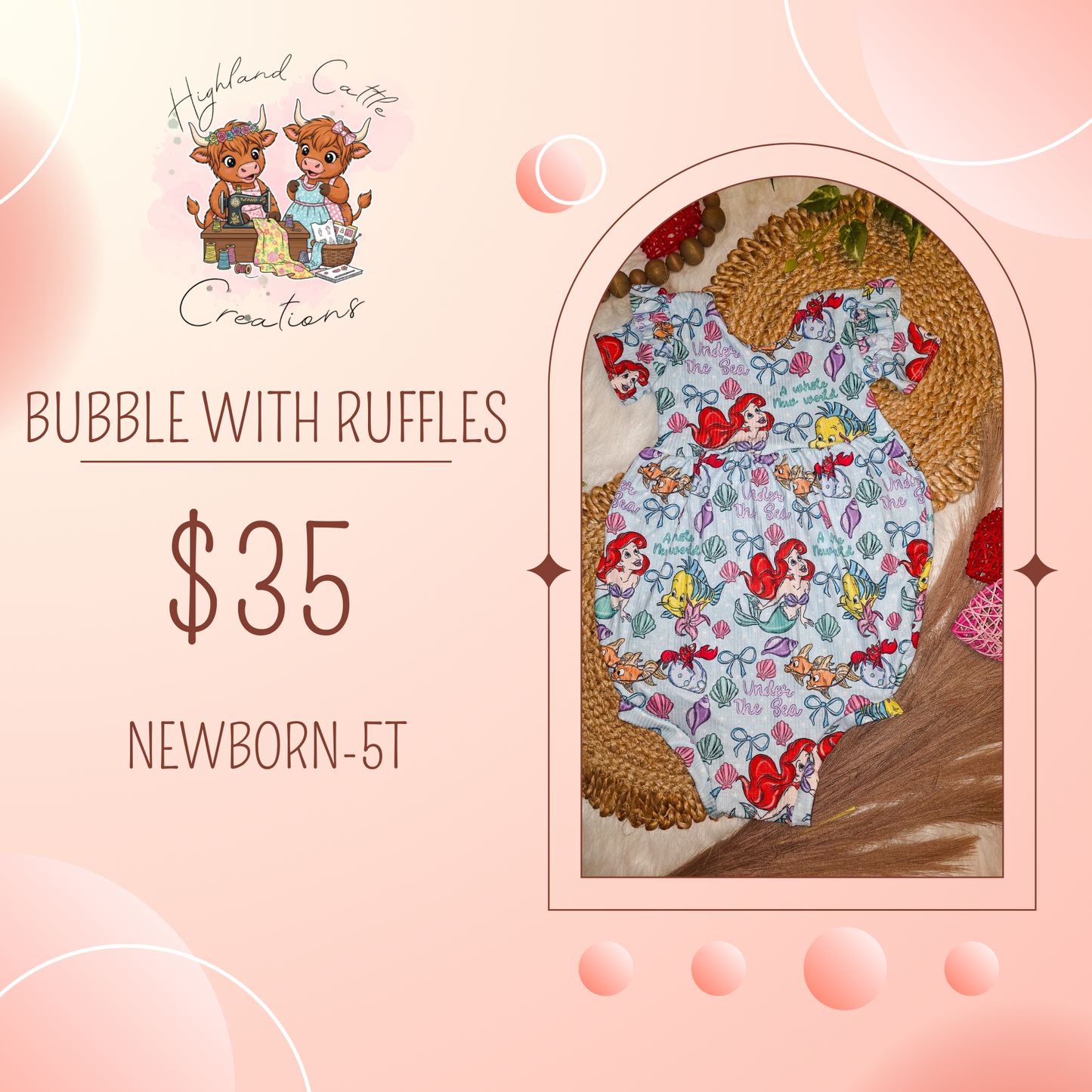 Bubble Romper with Ruffles