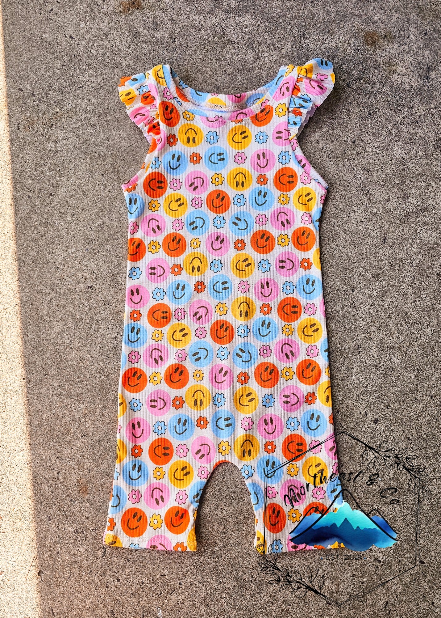 Ollie Romper with Ruffles