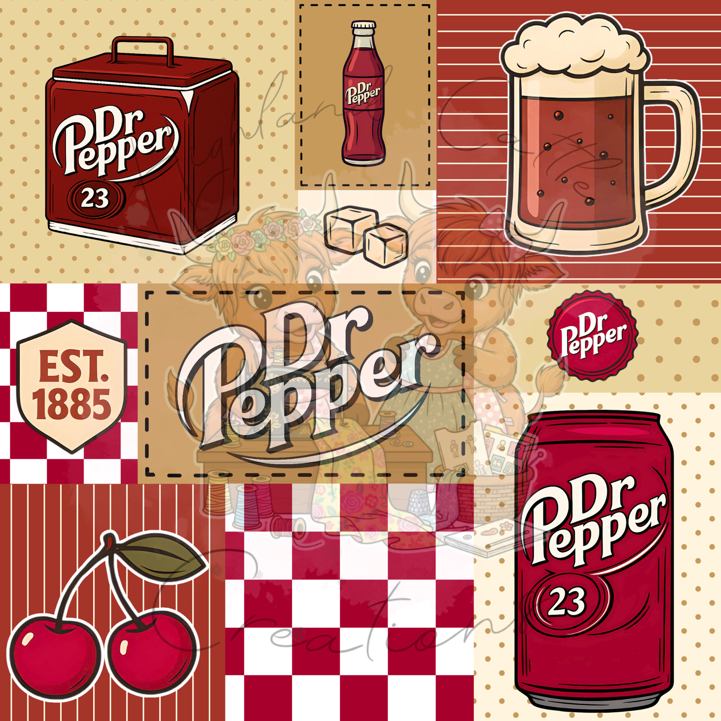 Dr Pepper Patchwork