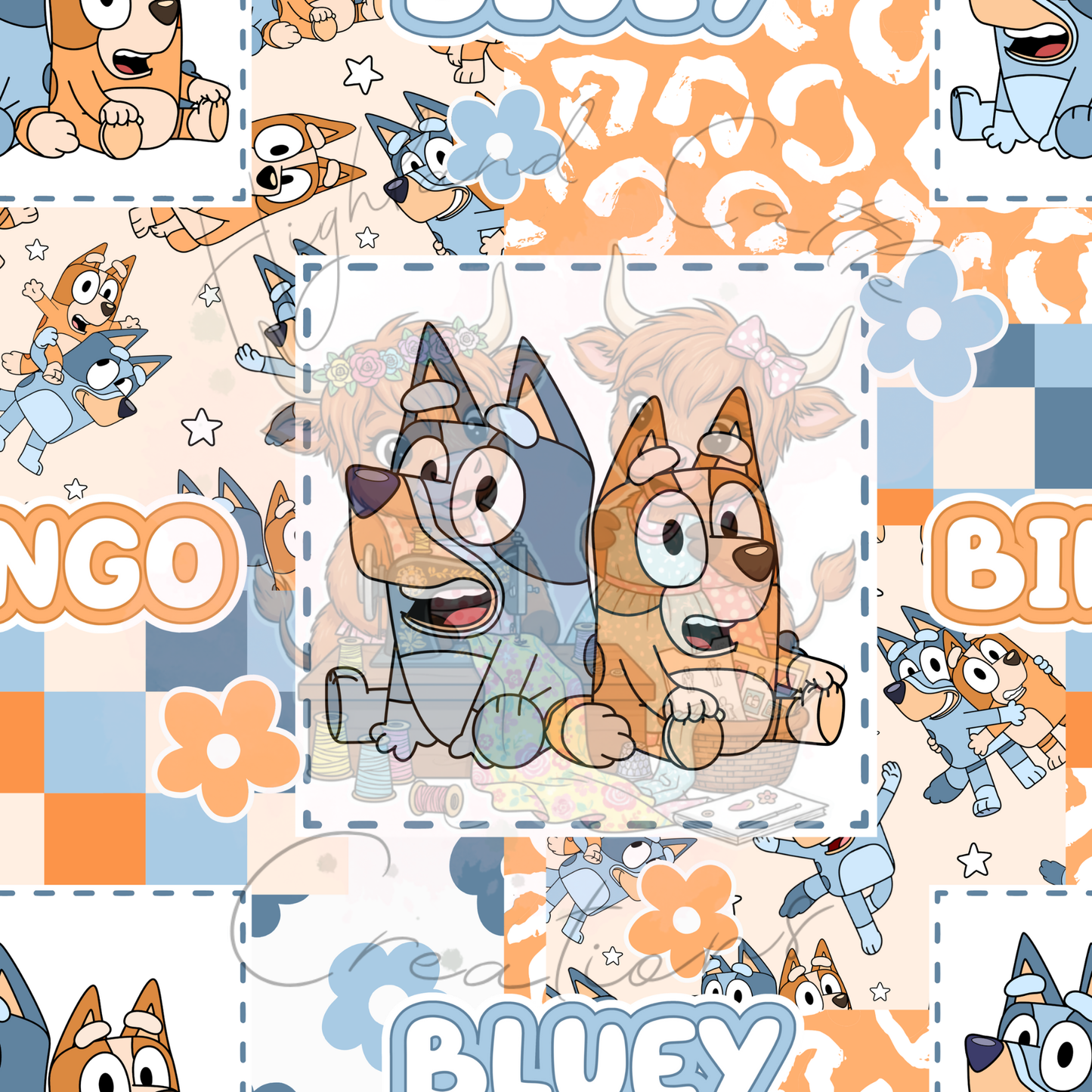 Blue Bingo Patchwork