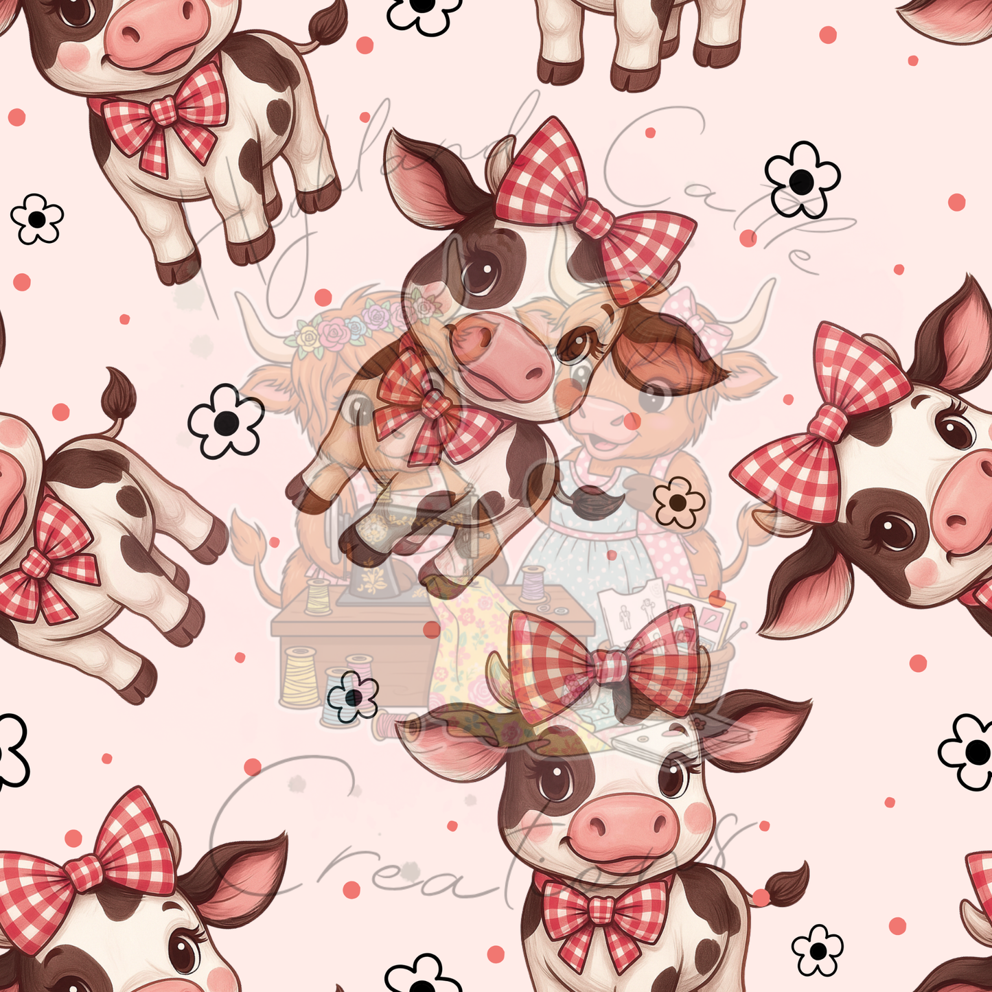 Gingham Cow
