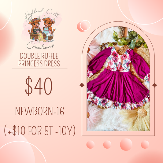Double Ruffle Princess Dress