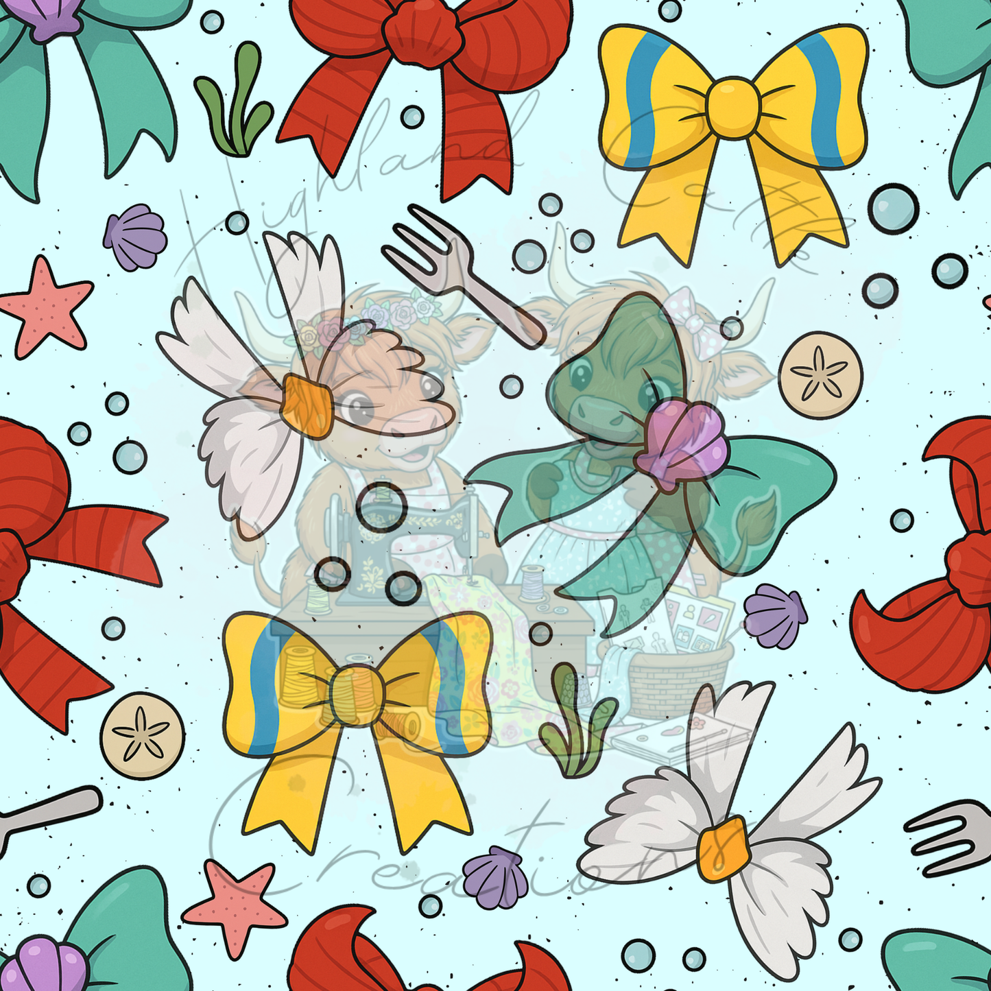 Mermaid Bows