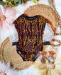 Leopard Sweater Romper W Snaps (2T)